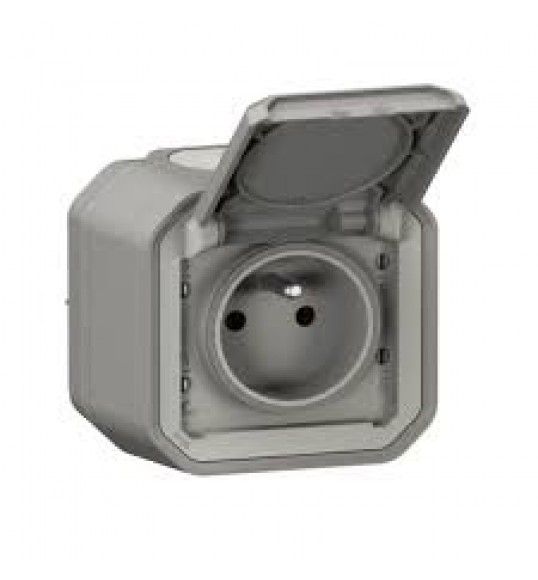 069731L Legrand Plexo New FRAP Steckdose F/B Standard Steckklemmen EB, IP55, IK08, Grau