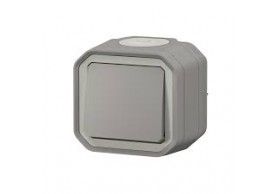 069716L Plexo New FRAP Kreuzschalter 10 AX, Schraubklemmen, IP 55, IK 07, Grau