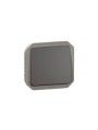 069810L Plexo New Einsatz Taster 10 A, Steckklemmen (SL), IP 55, IK 08, Anthrazit