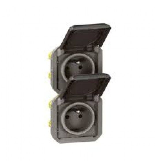 069843L Legrand 2X2P+T F/B Ver Anth Compo