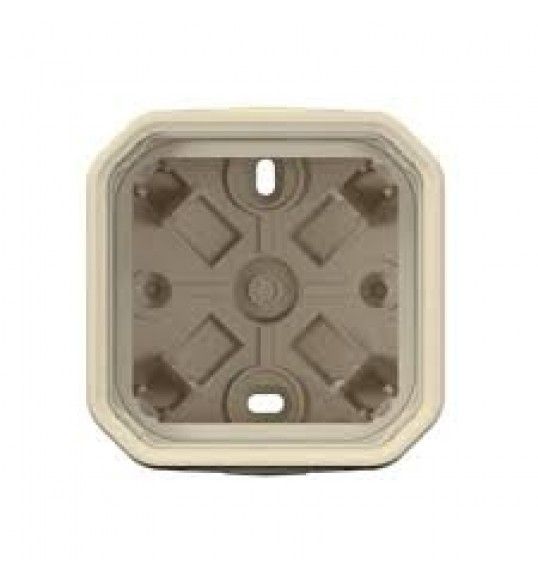 069863L BOITIER 1P 2XEMBOUT 1E BEIGE