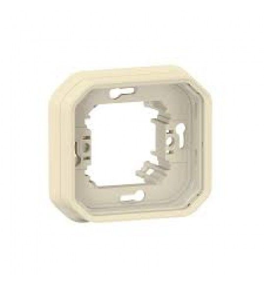 069890L SUPPORT ENCASTRE 1 POSTE BEIGE