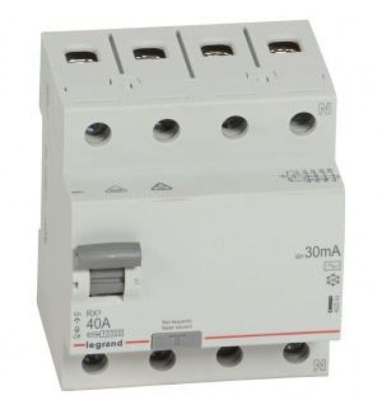 402063 Residual Current Circuit Breaker RX3 4P 40A 30MA AC