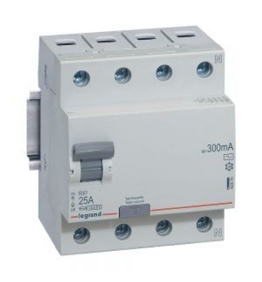 402070 Interruptor diferencial RX3 4P 25A 300MA AC