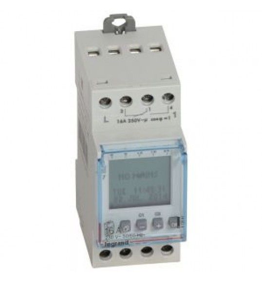 412641 Programmable time switch digital disp. 230V~ Multifun