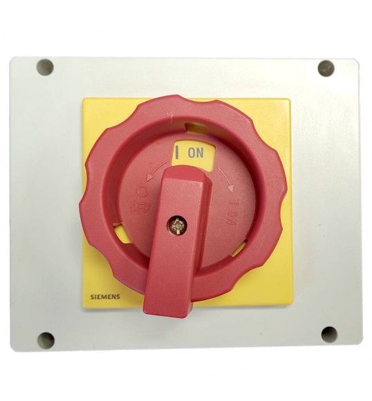 3LD2562-0TB53 HAUPT-/NOT-AUS-SCHALTER 3-POLIG IU=63, P/AC-23A BEI 400V=22KW 1 N-KLEMME + 1 PE-KLEMME