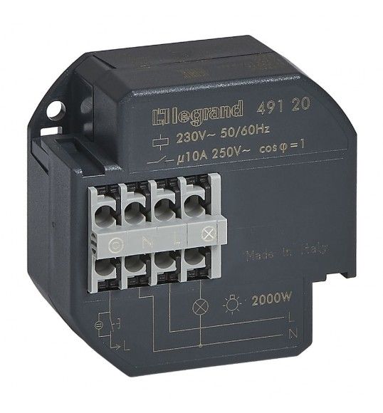 049120 LEGRAND 10AX 230V SINGLE-POLE SWITCH