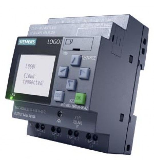 6ED1052-1MD08-0BA2 Siemens LOGO I/O: 12/ 24 V DC/relay, 8 DI