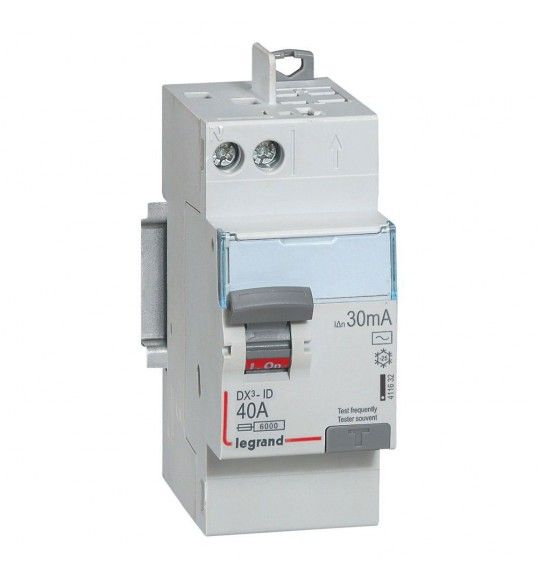 411632 Interruptor diferencial 2P, 40A, AC, 30mA