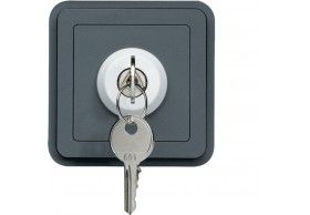 WNA035 cubyko - Switch with key 2 positions, grey