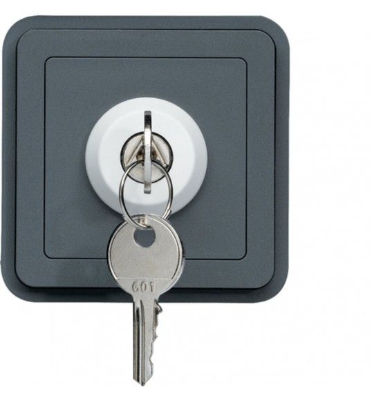 WNA035 cubyko - Interrup. chave c/2 pos, cinz