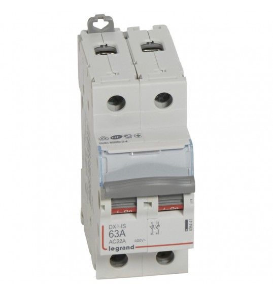 406441 LEGRAND Interrupteur-sectionneur DX-IS 2P 400V~ - 63A - 2 modules