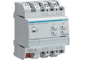 TXA624D Hager MOD.KNX TP VENEZIANE 4 OUT 6A DC1 24VCC 4M