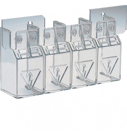 HZC202 Hager Capot cache borne 4P inter 125-200A