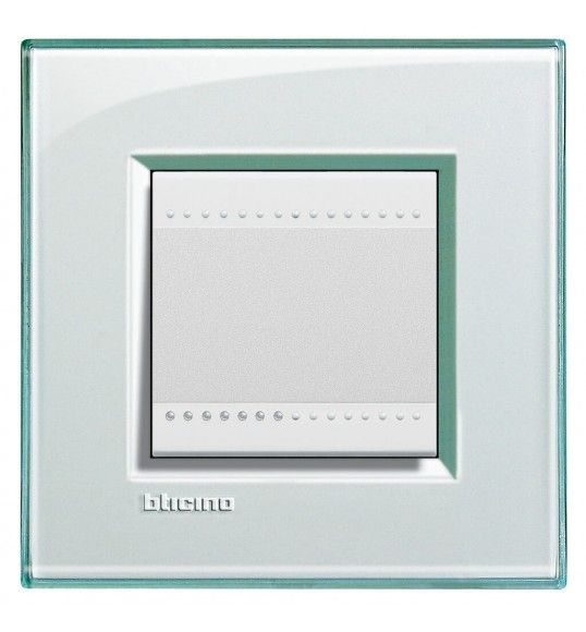 LNA4802KA Cover plate 2 M Aquamarine Living Light Bticinio