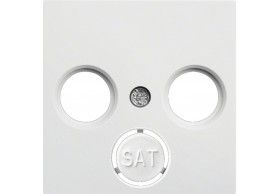 WL6320 lumina 2 Centre cover plate forTeleves, white