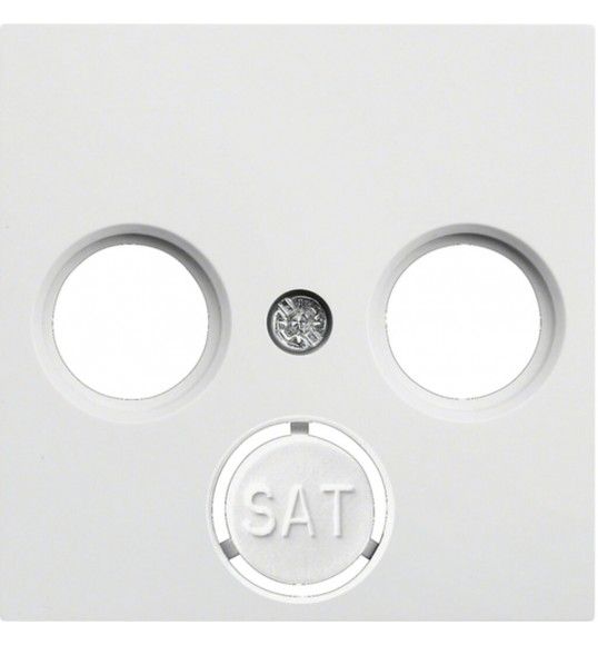WL6320 lumina 2 Centre cover plate forTeleves, white