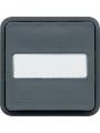 WNA025 cubyko - Pushbutton with label holder 12-24V, grey