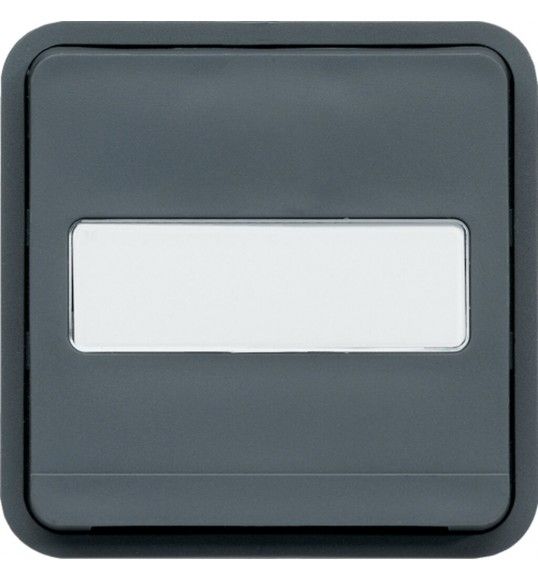 WNA025 cubyko - Pushbutton with label holder 12-24V, grey