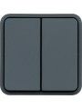 WNA040 cubyko - Double 2 way switch, grey