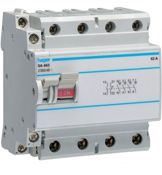 SA480 Remote switch disconnector 4P 80A
