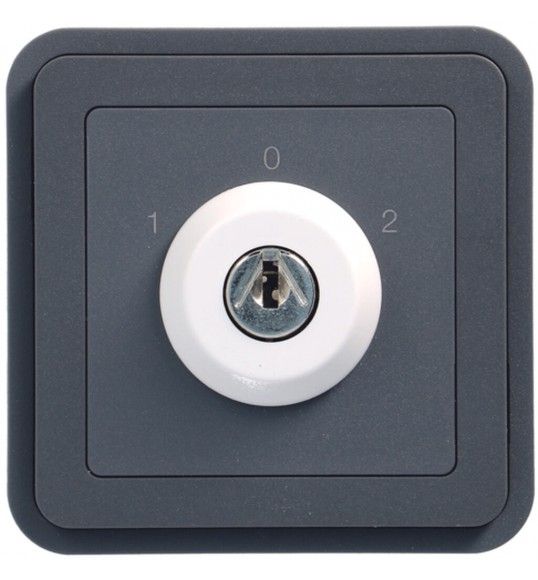 WNA037 Hager cubyko interrupteur � cl� 3P extract. 0 associable gris