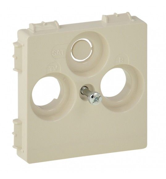 754801 Valena Life Abdeckung fr TV+R-SAT (30mm Hirschmann). Farbe: Mandelwei