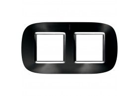 HB4802/2XS Axolute Placca ellittica 2x2P Nero