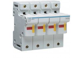 LS604 Fuse carrier - accessories capable 40A 4P 6M