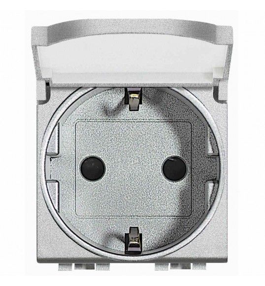 NT4141PW Socket 2P+E Schucko with cover