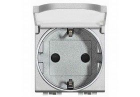 NT4141PW Tomada 2P+T tipo Schucko com tampa