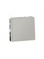 079240L Pulsador Mosaic EasyLed - 2 mdulos - 6A - Aluminio