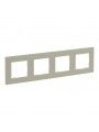 864674 Niloe Step 4-Fach Rahmen Sand