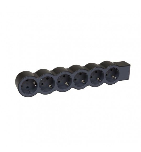 694580 BLOCO 6X2P+T - SEM CABO, PRETO