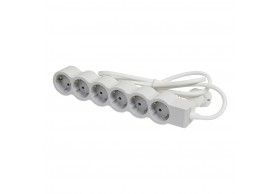 694572 BLOCO 6X2P+T (5M) BRANCO/CINZENTO