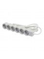 694572 BLOCO 6X2P+T (5M) BRANCO/CINZENTO