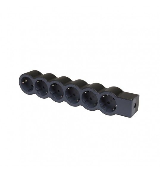 694580 BLOCO 6X2P+T - SEM CABO, PRETO