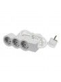 694559 BLOCO 3X2P+T (3M) BRANCO/CINZENTO