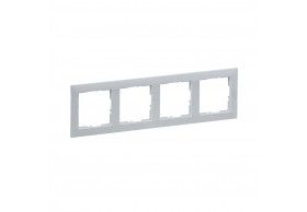 721514 Legrand Quadro quadruplo alum�nio New Suno