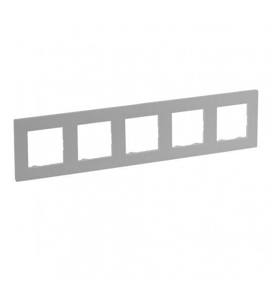 864375 Niloe Step 5-Fach Rahmen Aluminium