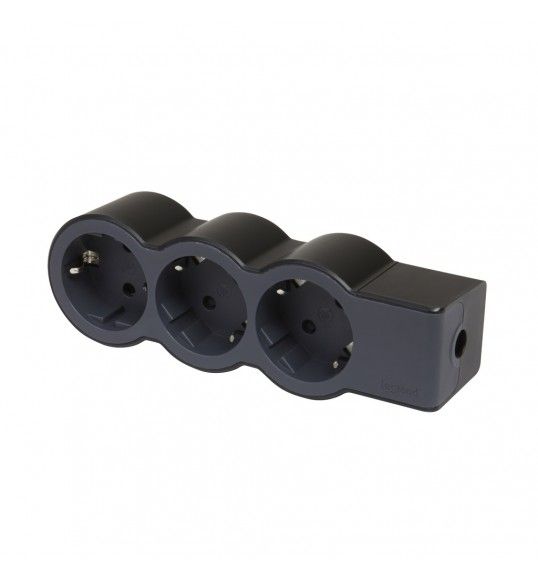 694574 BLOCO 3X2P+T - SEM CABO, PRETO