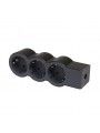694574 BLOCO 3X2P+T - SEM CABO, PRETO