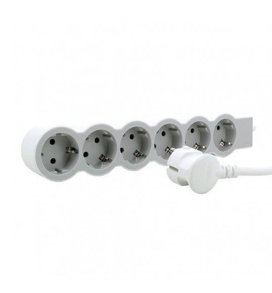 694565 BLOCO 6X2P+T (3M) BRANCO/CINZENTO