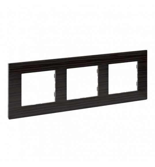 864973 NS-PLACA 3ELE MADERA OSCURA