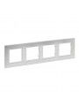 864874 Niloe step quadro quadruplo alum�no escovado