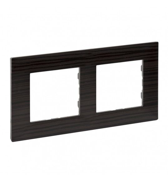 864972 Niloe step 2 gang cover plate dark wood