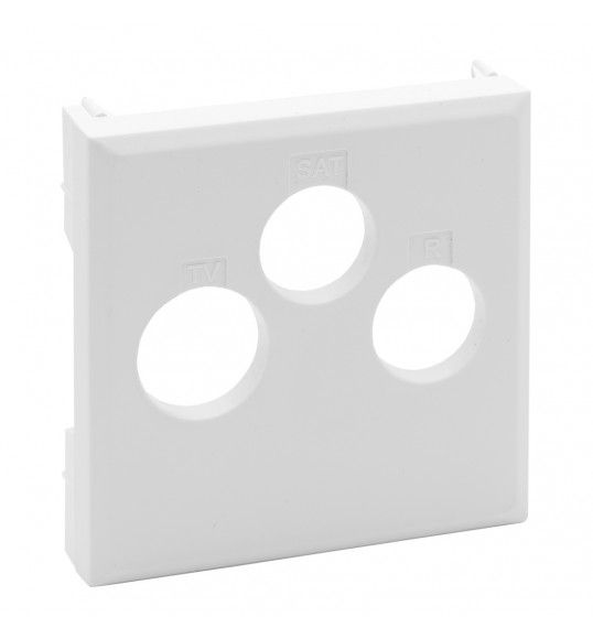 864157 Niloe step cover plate tv-r-sat white