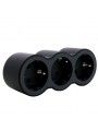 694519 Legrand Plug 3 gang 2P+E FRONT. Black 694519 Legrand Plug 3 gang 2P+E FRONT. Black