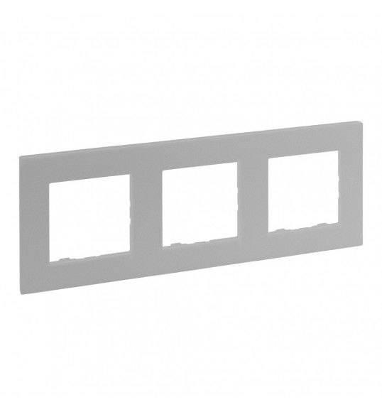 864373 Niloe Step 3-Fach Rahmen Aluminium