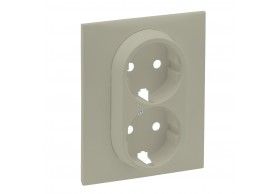 864622 Niloe step centro 2 x schuko areia